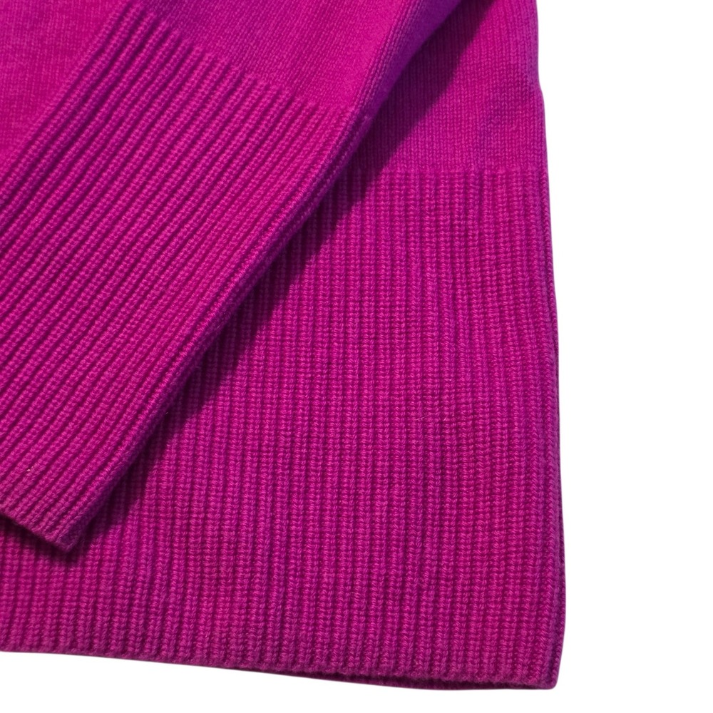 Athleta Aspen Turtleneck Sweater Womens S Pink Good Wool Cashmere Ribbed Hem - Picture 7 of 11